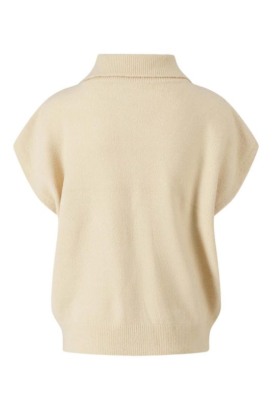 Zusss Mouwloos Vestje Met Rits Beige  (0306-0000/1016) - Caramel (Sint-Job-in-’t-Goor)
