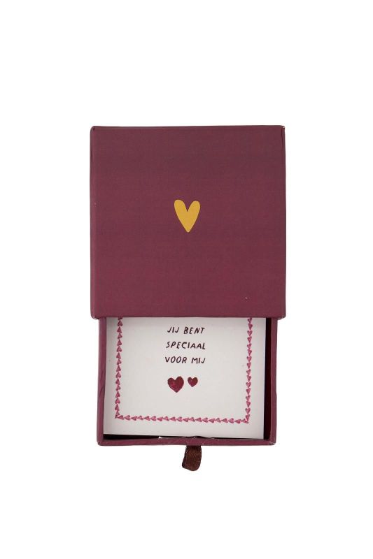 Zusss Armband Hartje In Schuifdoosje Speciaal  (0401-0005/3000) - Caramel (Sint-Job-in-’t-Goor)