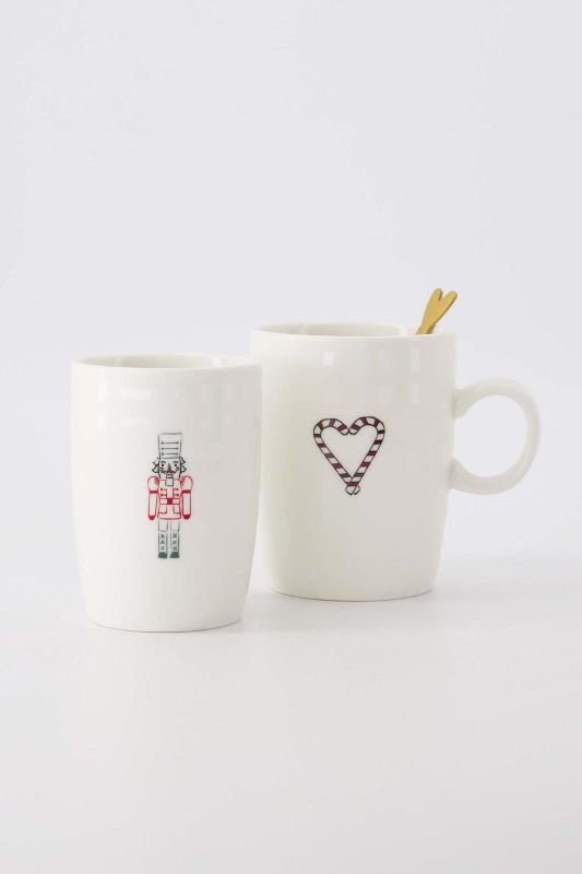 Zusss Theemok Hart Wit/Donkerrood  (0703-0014/8004) - Caramel (Sint-Job-in-’t-Goor)