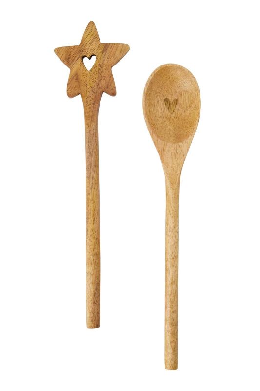 Zusss Spatel Hout Ster Naturel  (0705-0002/1005) - Caramel (Sint-Job-in-’t-Goor)