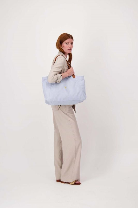 Zusss Tote Bag Love Sky Blue  (0202-0004/2026) - Caramel (Sint-Job-in-’t-Goor)