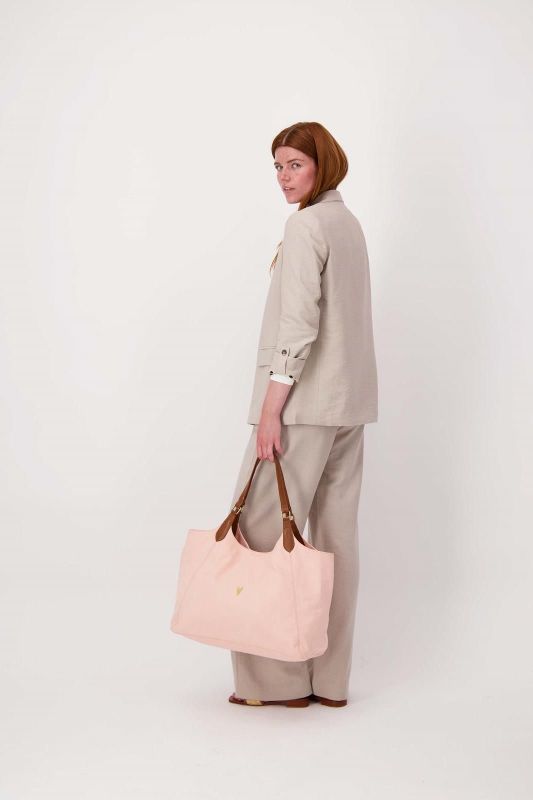 Zusss Tote Bag Love Crispy Pink  (0202-0004/2201) - Caramel (Sint-Job-in-’t-Goor)