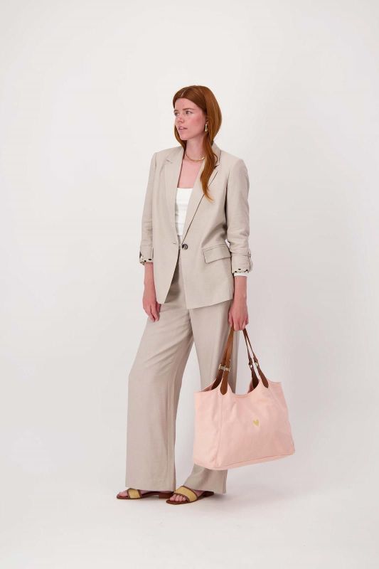 Zusss Tote Bag Love Crispy Pink  (0202-0004/2201) - Caramel (Sint-Job-in-’t-Goor)