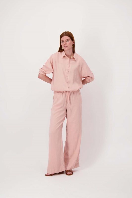 Zusss Wijde Modal Broek Crispy Pink  (0303-0024/2201) - Caramel (Sint-Job-in-’t-Goor)