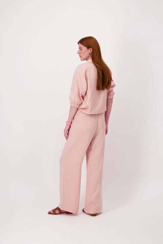 Zusss Wijde Modal Broek Crispy Pink  (0303-0024/2201) - Caramel (Sint-Job-in-’t-Goor)