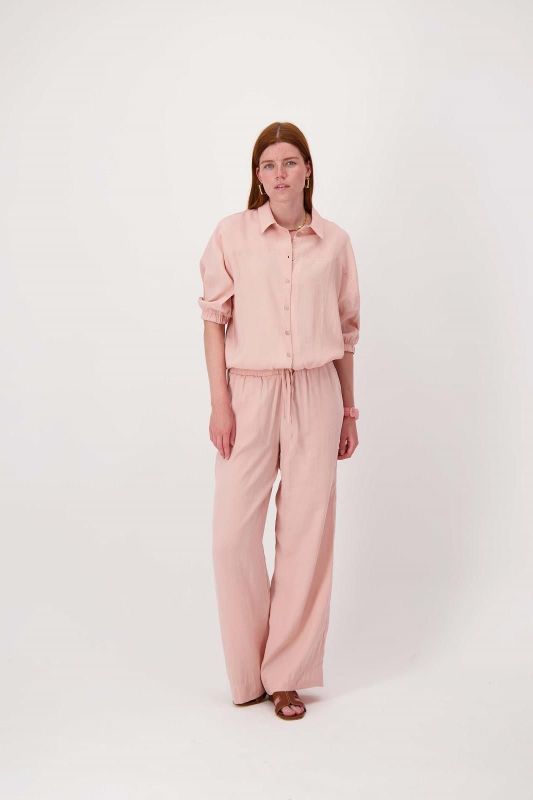 Zusss Wijde Modal Broek Crispy Pink  (0303-0024/2201) - Caramel (Sint-Job-in-’t-Goor)