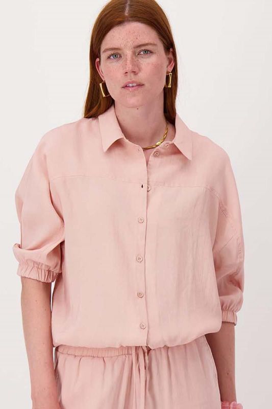 Zusss Modal Blouse Met Tunnel Crispy Pink  (0309-0018/2201) - Caramel (Sint-Job-in-’t-Goor)