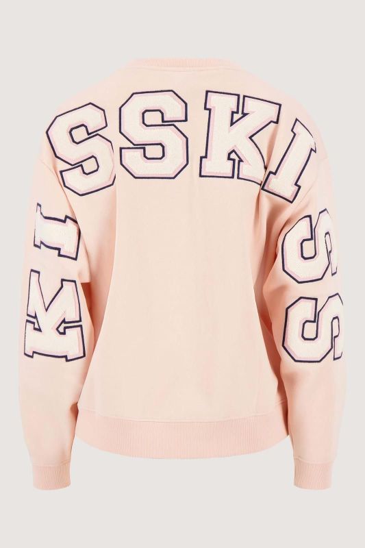 Zusss V Hals Sweater Light Pink 'Kiss Kiss'  (0311-0001/2200) - Caramel (Sint-Job-in-’t-Goor)