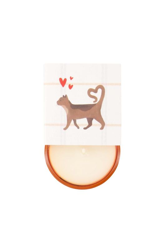 Zusss Geurkaarsje In Wikkel 'I Meow You'  (0503-0149/9025) - Caramel (Sint-Job-in-’t-Goor)