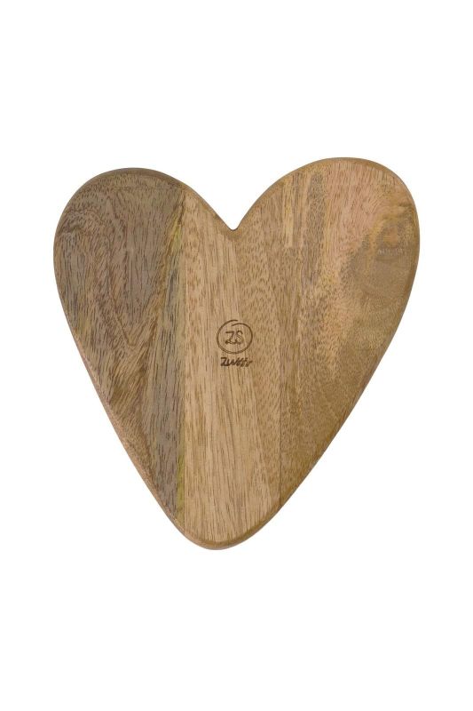 Zusss Houten Kom Zand 'Hartje' - (0509-0001/1004) - Caramel (Sint-Job-in-’t-Goor)