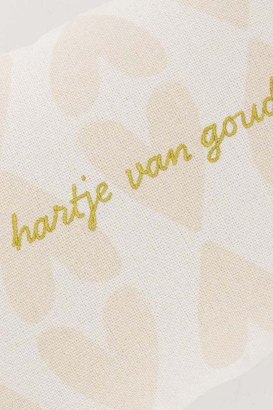 Zusss Kussen Hartje Van Goud 35x25cm  (0514-0038/7105) - Caramel (Sint-Job-in-’t-Goor)