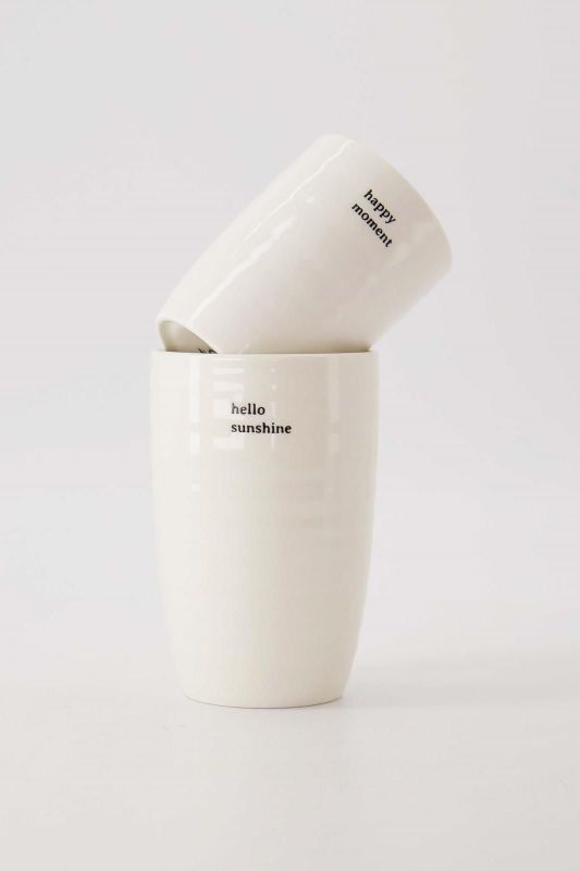 Zusss Mok L 'Hello Sunshine' Wit  (0703-0059/1000) - Caramel (Sint-Job-in-’t-Goor)