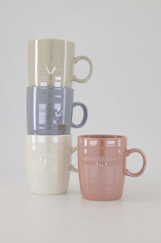 Zusss Theemok Parelmoer Hartje  (0703-0066/1004) - Caramel (Sint-Job-in-’t-Goor)