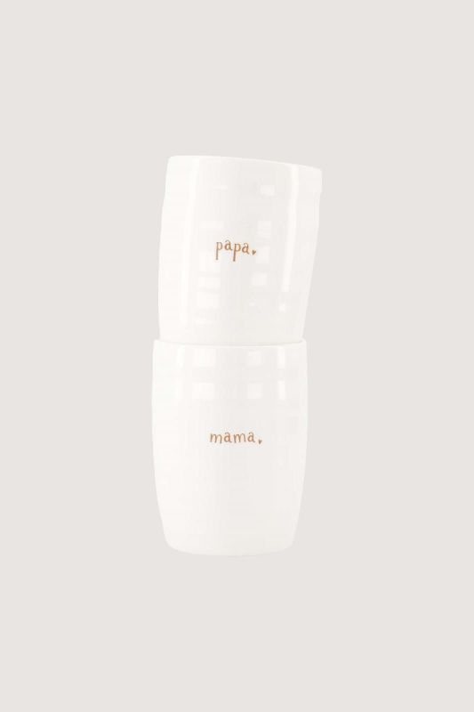 Zusss Set Van 2 Mokken Mama & Papa  (0703-0121/7177) - Caramel (Sint-Job-in-’t-Goor)