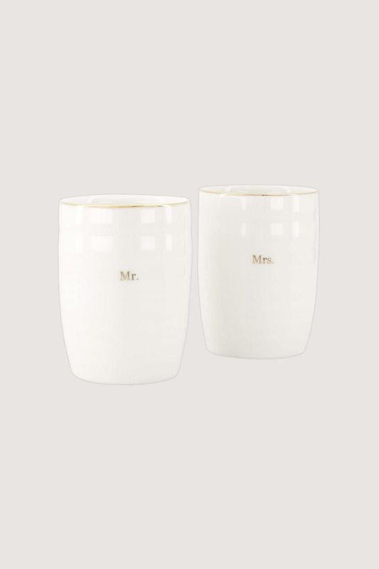 Zusss Set Van 2 Mokken 'Mr & Mrs'  (0703-0122/7033) - Caramel (Sint-Job-in-’t-Goor)