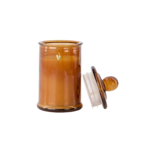 Zusss Geurkaars Glas Met Deksel Hartje Camel  (0503-0214/1003) - Caramel (Sint-Job-in-’t-Goor)